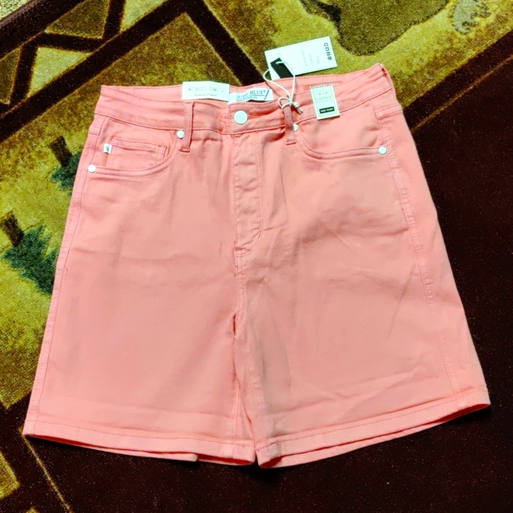 Pink longer length Judy blue shorts